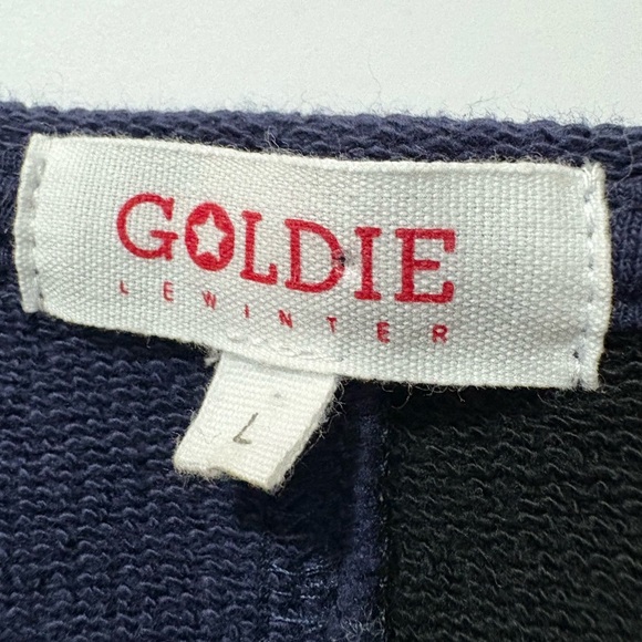 Goldie Linwinter Peruvian Cotton Colorblock Sweater - Black and Blue. Very comfy - Picture 4 of 14